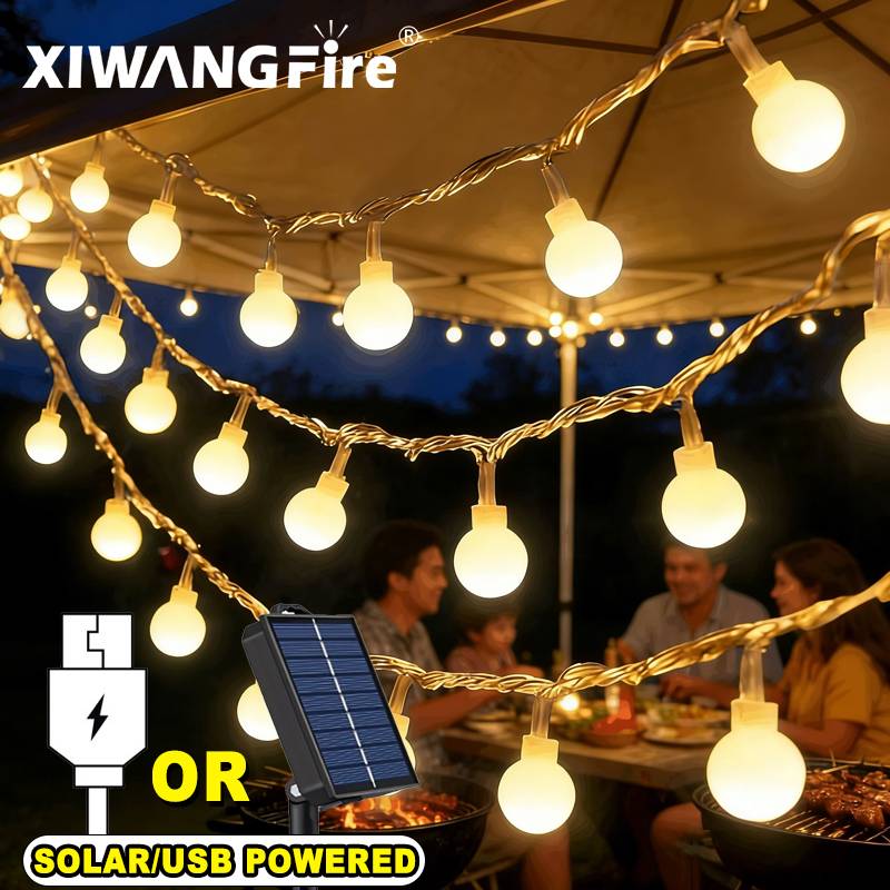 Lighting Decor Living Room - 3-10M Solar/USB/Batterij Lichtslingers, Fairy Globe Ball