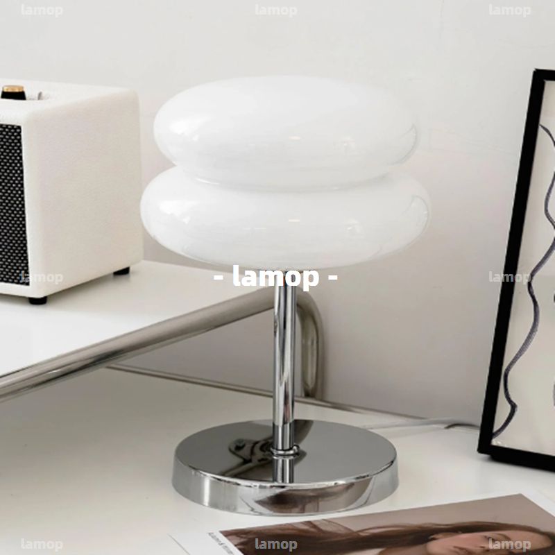 Lighting Decor Living Room - Bauhaus Cream-Globe Tafellamp Mid-Century Minimalistisch INS