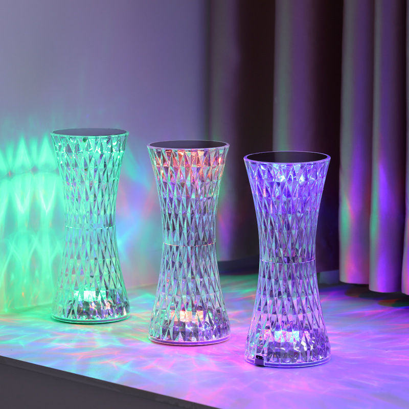 Led Lighting Decor - Kristallen nachtkastjelampen Kerst Acryl Decor Nachtlampjes