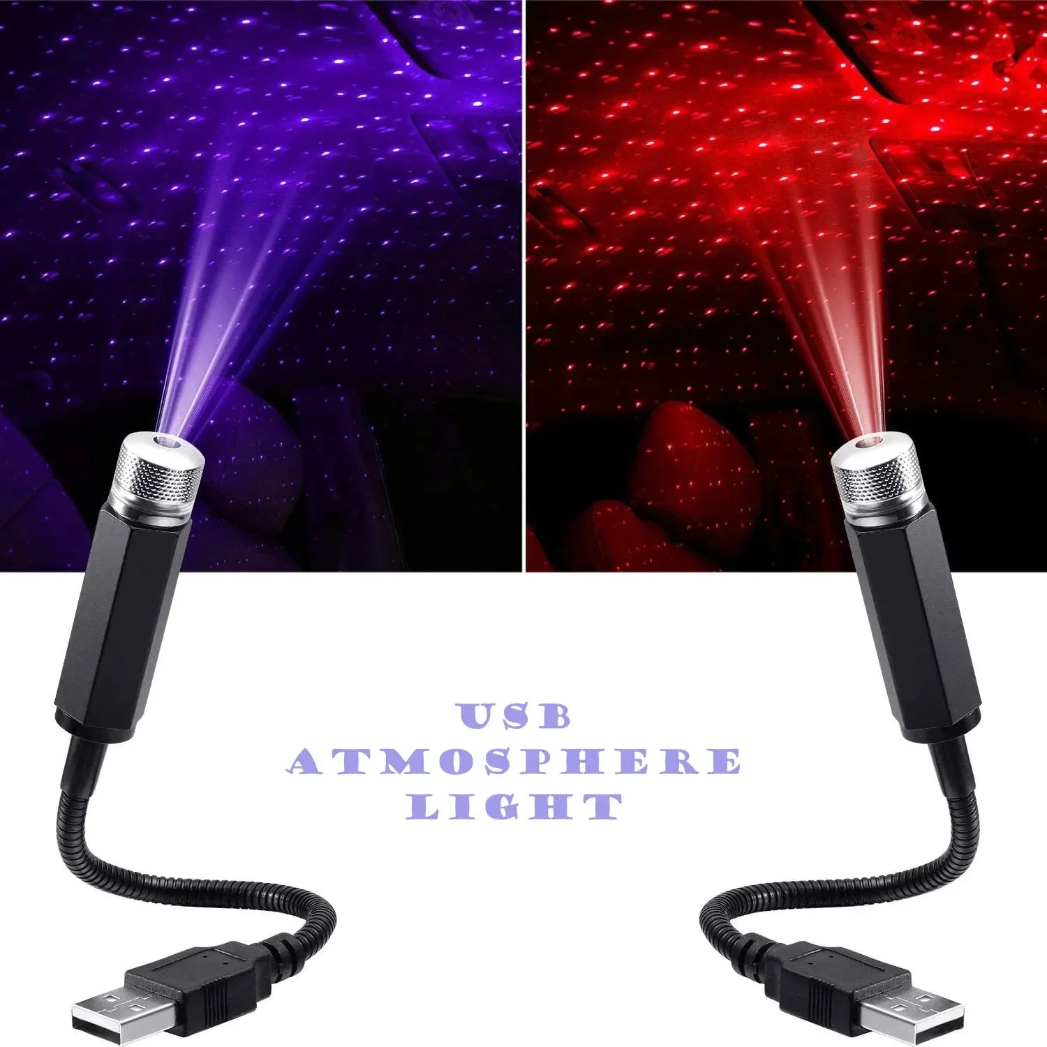 Star Projector Night - QXNY 1 stks Mini LED Autodak