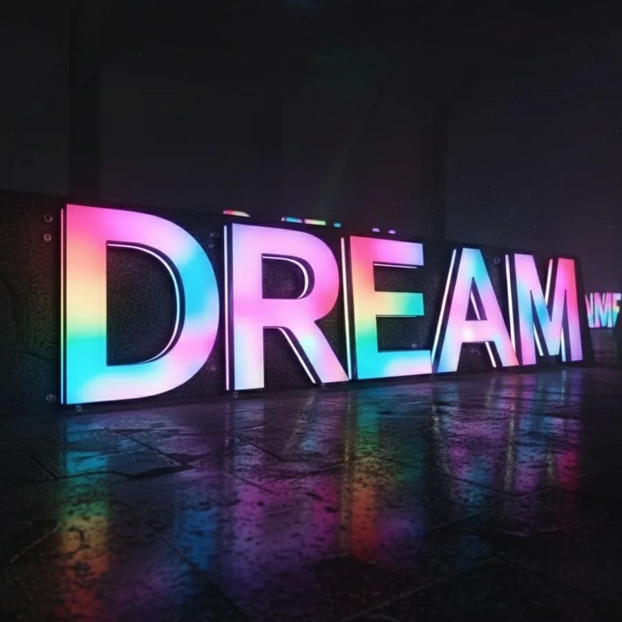 Neon Sign Custom Led - Aangepaste RGB metalen LED-bord muurlogo buiten