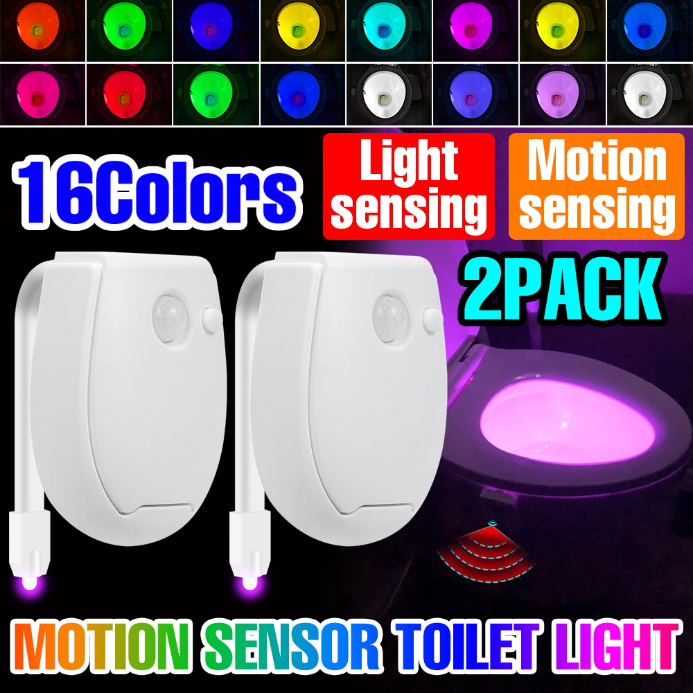 Colour Changing Bulb - 2-packs LED-toiletlamp Slimme toiletpot Zittingverlichting Nachtlampje