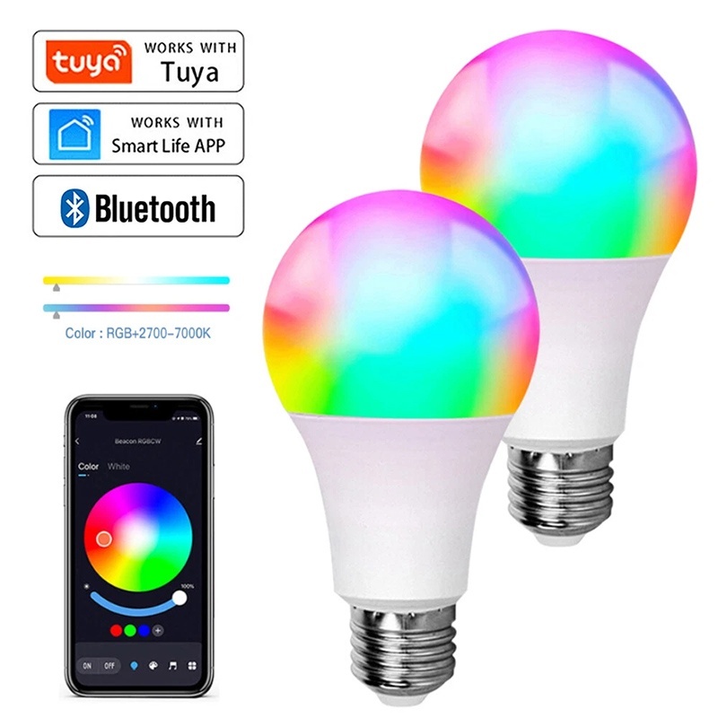 Colour Changing Bulb - Tuya Bluetooth LED-lamp dimbaar 15W 18W