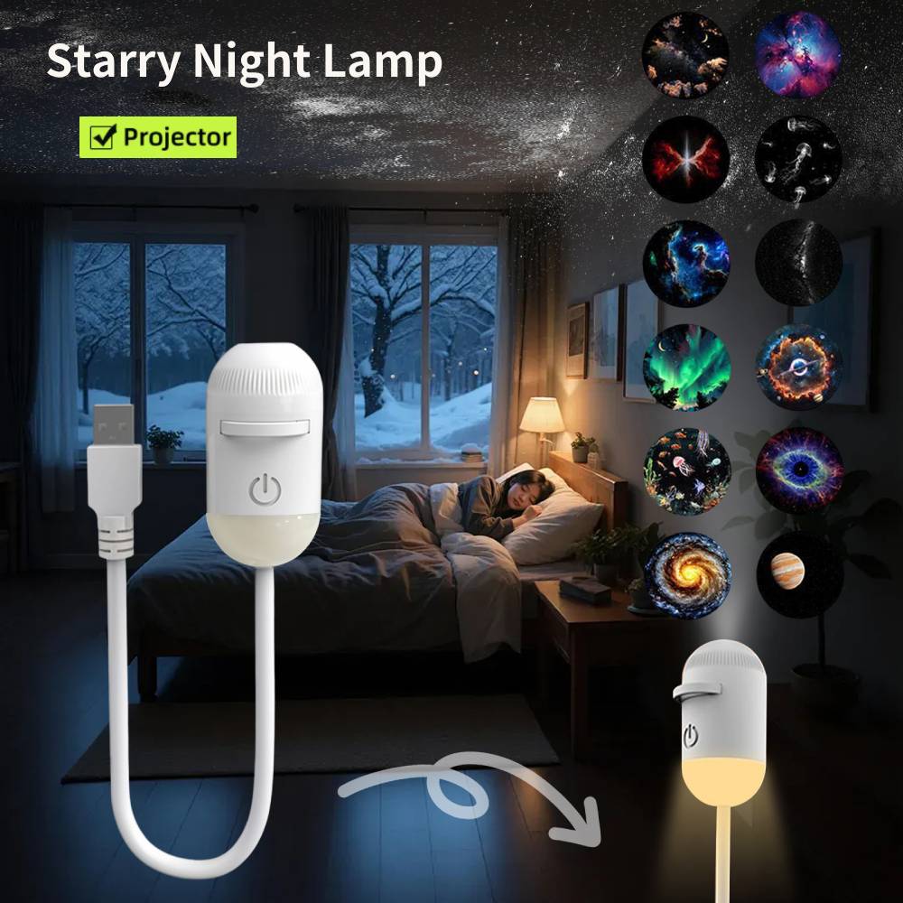 Star Projector Night - Mini Galaxy Star Projector Nachtlampje Sterrenhemel