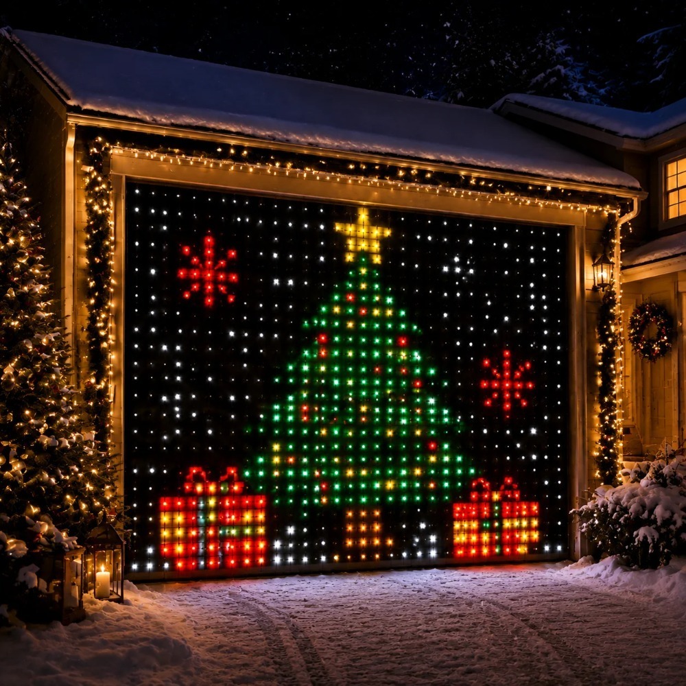 Fairy Light Curtain - Slimme RGB LED-gordijnverlichting met Bluetooth-app-bediening, pixel-display-slingerverlichting