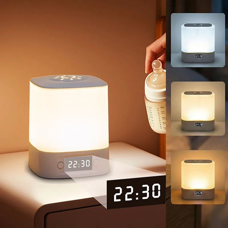 Colour Changing Bulb - LED-nachtlampje, bedlampje, aanraakafstandsbediening, draagbaar baby- en