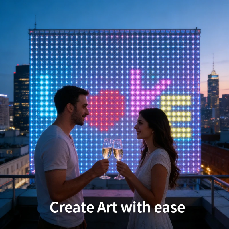 Fairy Light Curtain - 400LED Intelligente Gordijn DIY Muziek Ritme