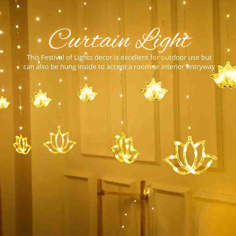 4M 8 standen Deepavali Lotus i - Fairy Light Curtain recensie en prijs