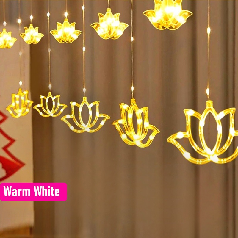 4M 8 standen Deepavali Lotus i - Fairy Light Curtain recensie en prijs