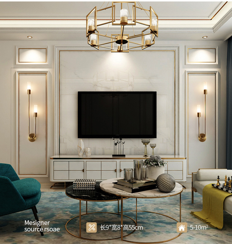 Retro achtergrond woonkamer ga - Led Lighting Decor recensie en prijs