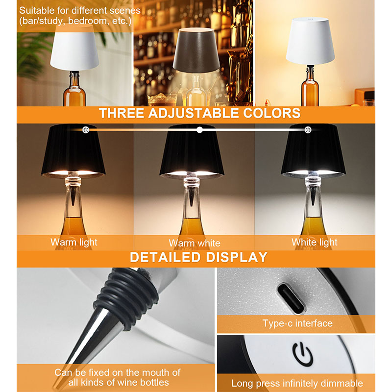 Draadloze fles tafellamp Aanra - Colour Changing Bulb recensie en prijs