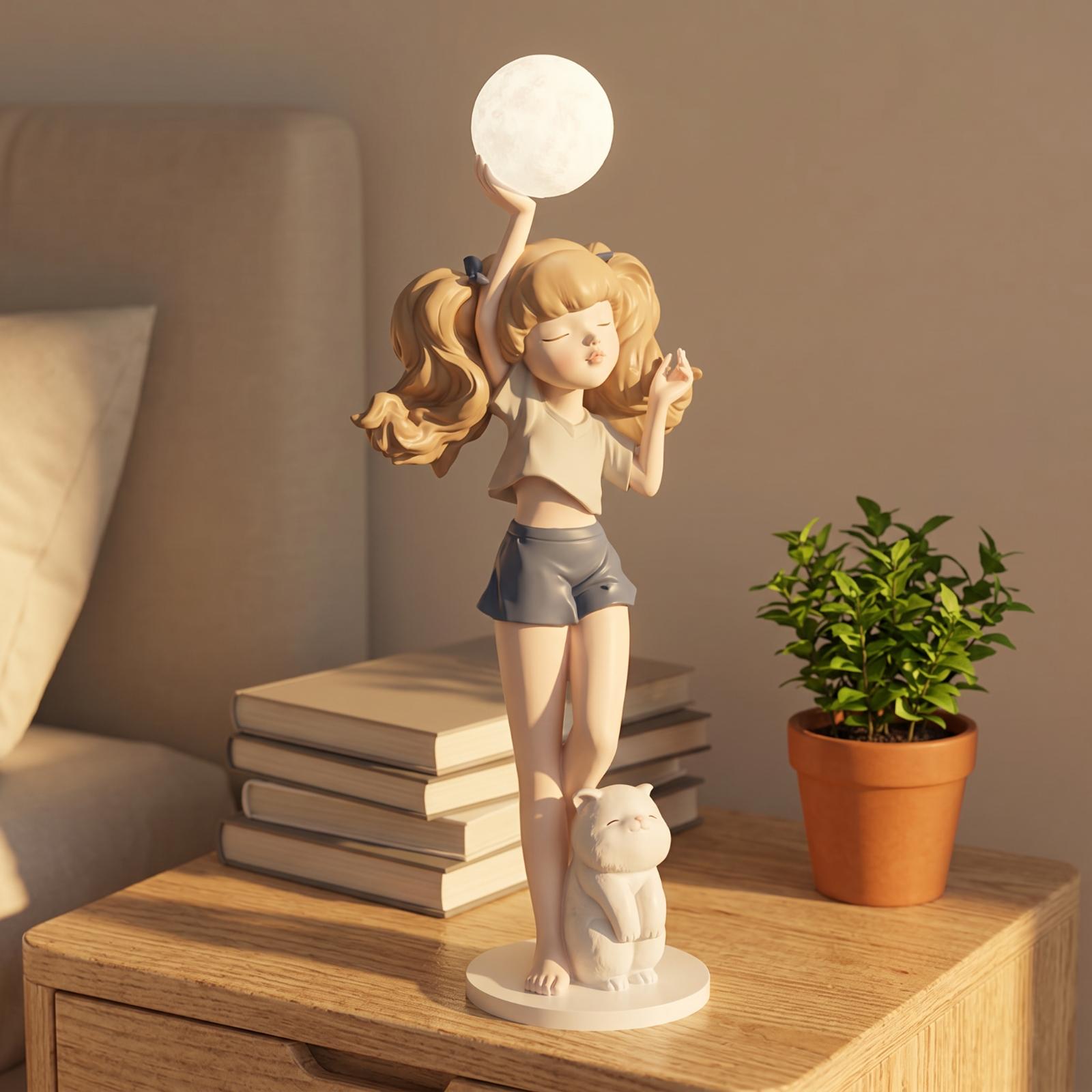 Elegante meisjesfiguurlamp met - Lighting Decor Living Room recensie en prijs