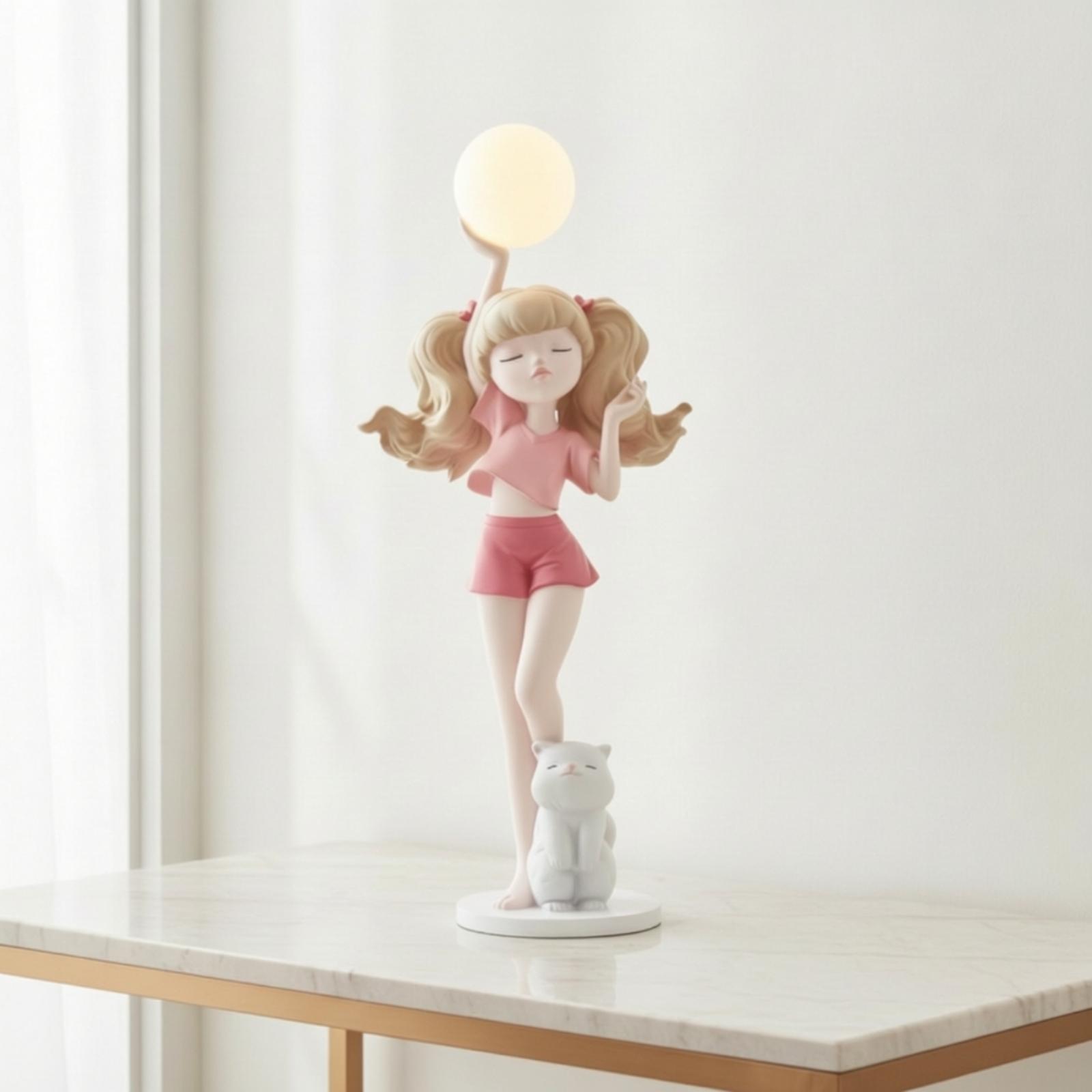 Elegante meisjesfiguurlamp met - Lighting Decor Living Room recensie en prijs