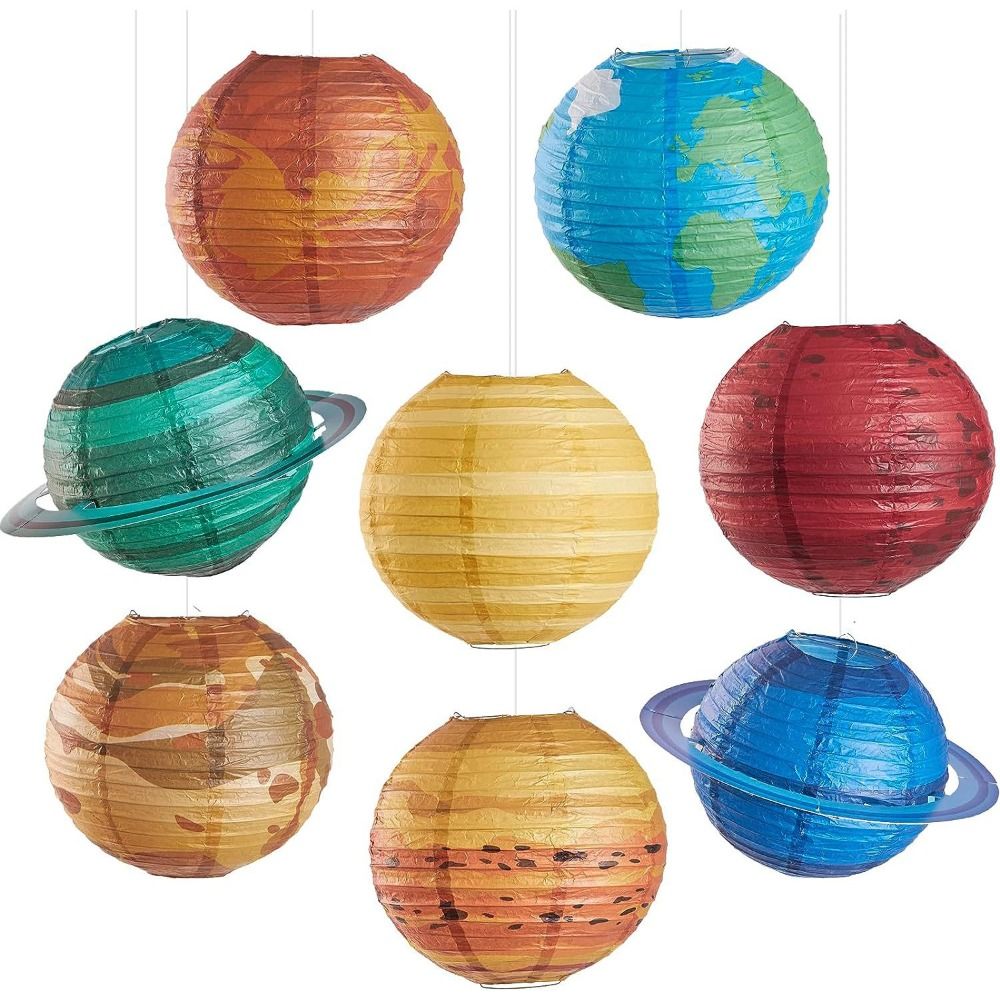 Galaxy Space Thema Hangende Pl - Lantern Paper Solar recensie en prijs