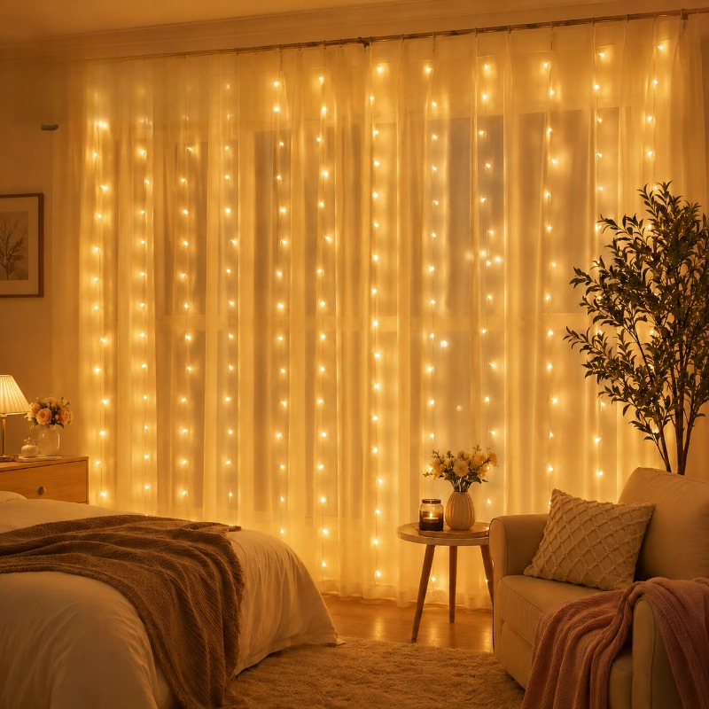 3/4/6m LED-gordijnverlichting, - Fairy Light Curtain recensie en prijs