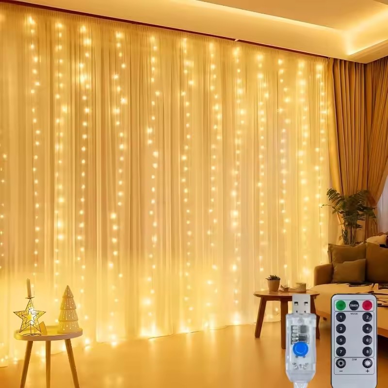 3/4/6m LED-gordijnverlichting, - Fairy Light Curtain recensie en prijs