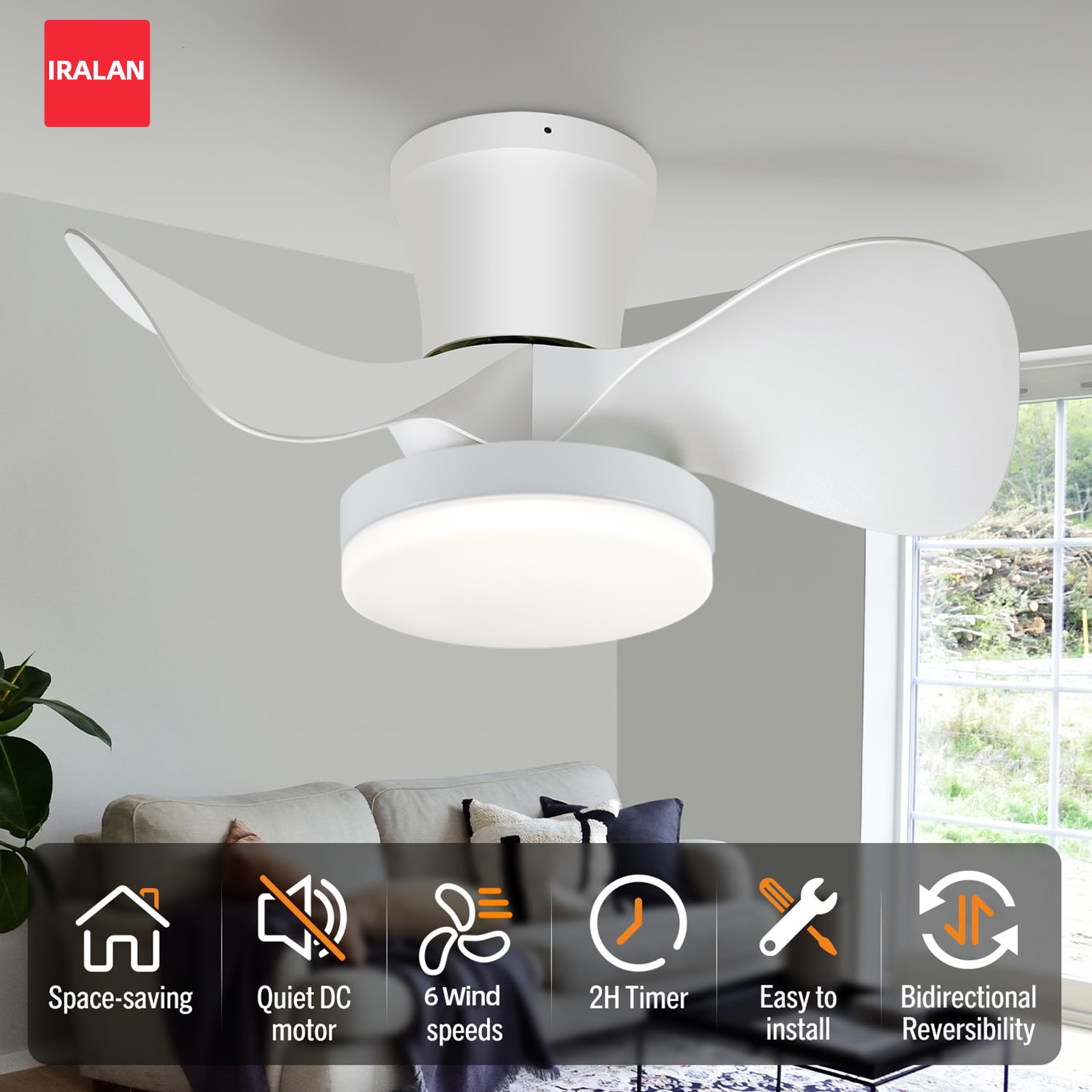 22 Inch Moderne Plafondventila - Decor Lighting Ceiling Fans recensie en prijs