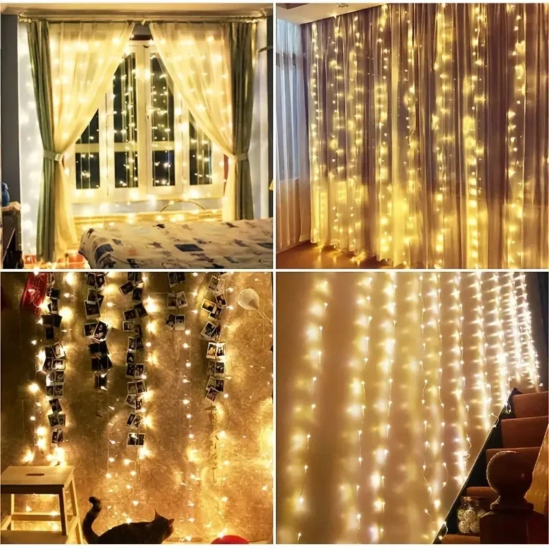 3M-6M Kerstdecoratie Afstandsb - Fairy Light Curtain recensie en prijs