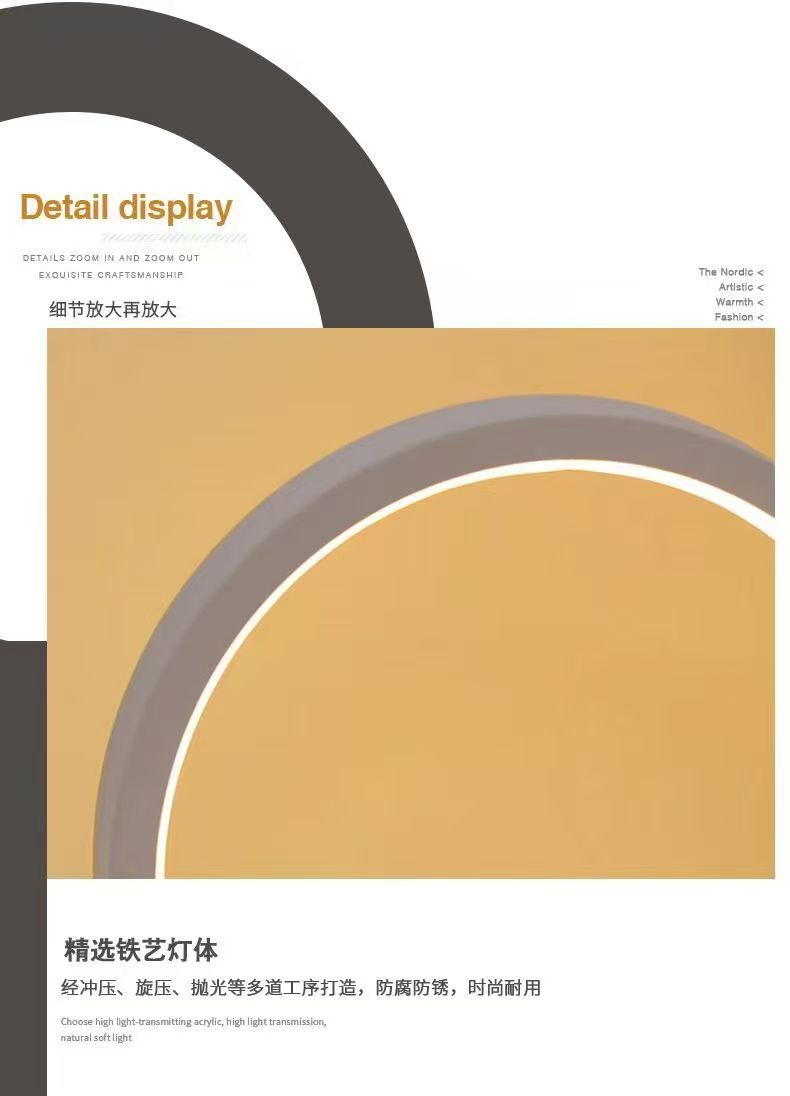 20CM LED Eenvoudige Ronde Ring - Lighting Decor Living Room recensie en prijs