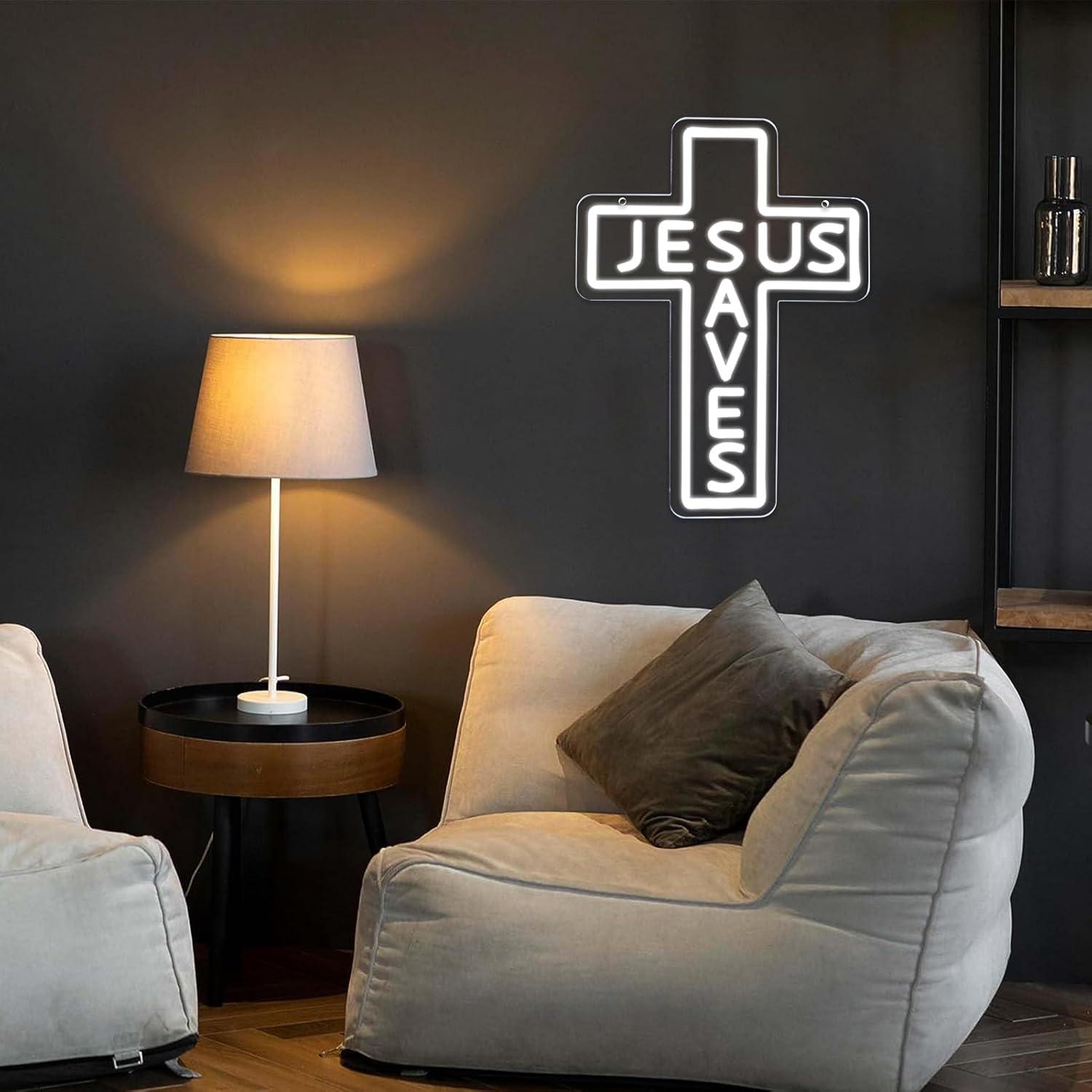 Jesus Saves Cross Neonborden U - Lighting Decor Living Room recensie en prijs