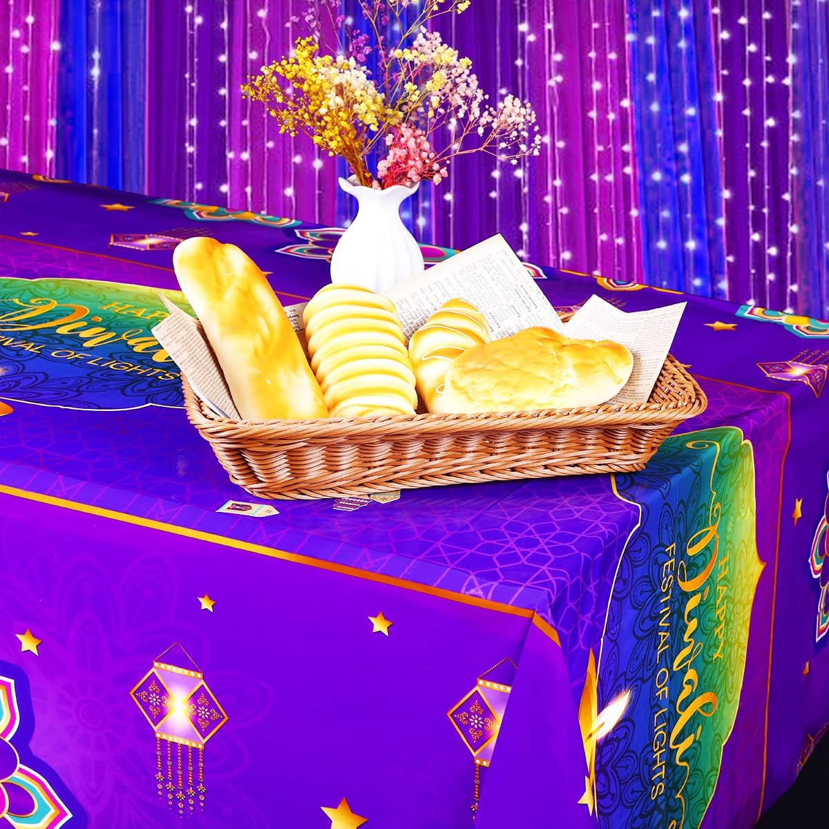 Gelukkige Diwali Tafelkleed, I - Decor Lighting India recensie en prijs