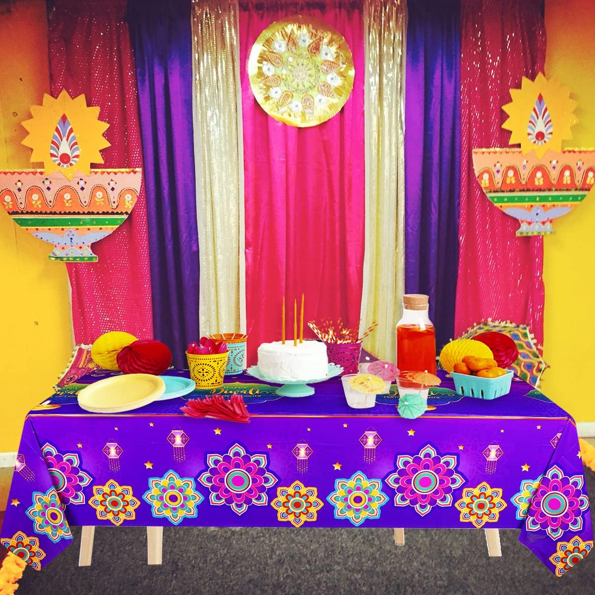 Gelukkige Diwali Tafelkleed, I - Decor Lighting India recensie en prijs
