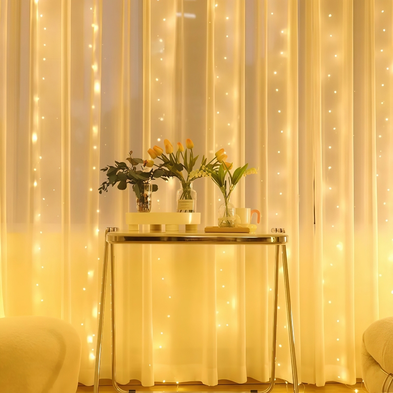 300/600 LED batterij-aangedrev - Fairy Light Curtain recensie en prijs