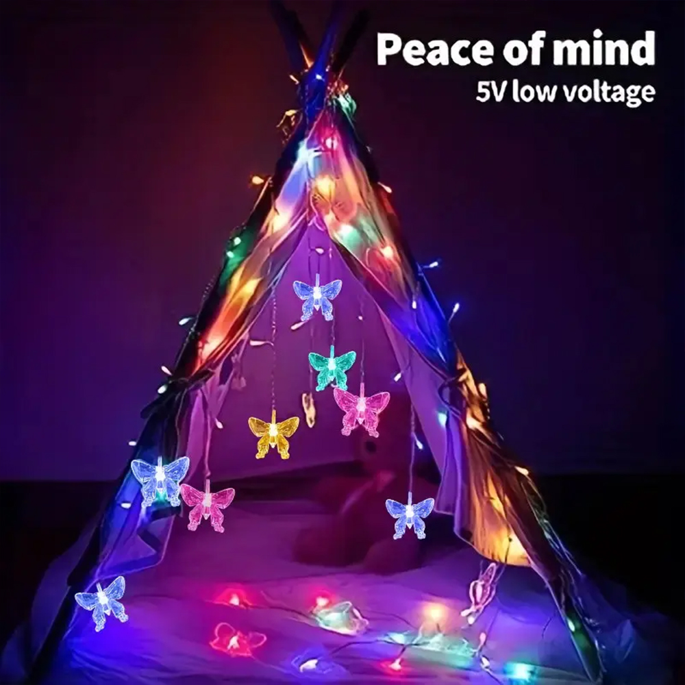LED vlinder gordijn lichtsnoer - Fairy Light Curtain recensie en prijs