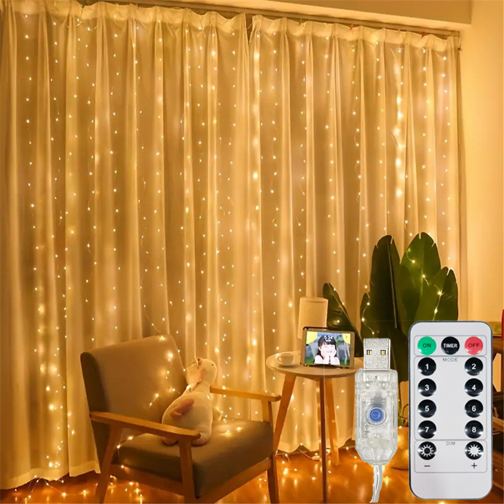 LED-gordijn-lichtjes voor Kers - Fairy Light Curtain recensie en prijs