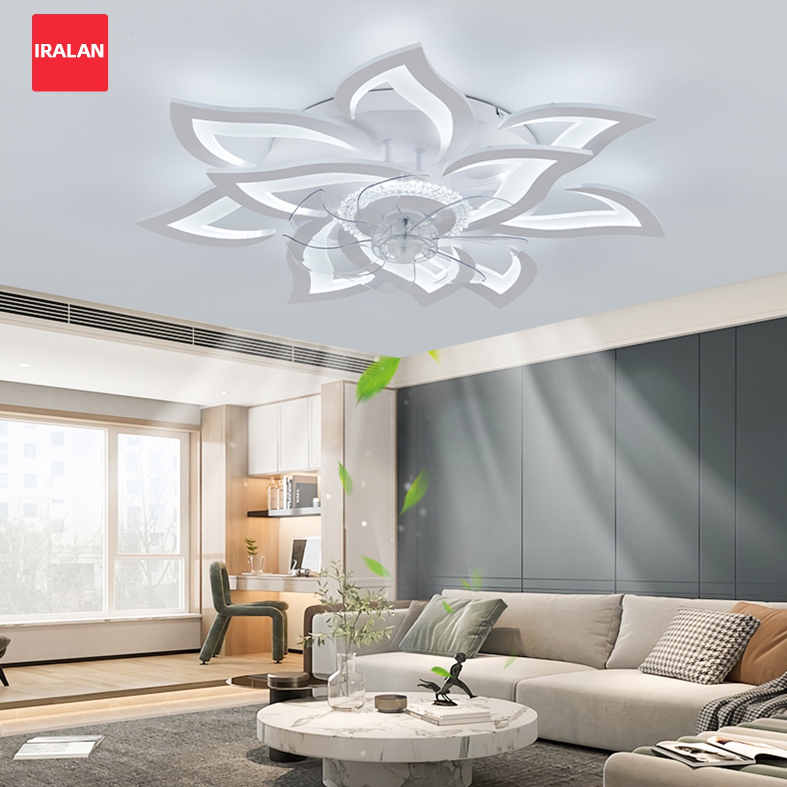 Bloemenplafondventilator met v - Decor Lighting Ceiling Fans recensie en prijs